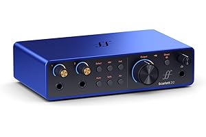 Focusrite Scarlett 2i2 USB-C Audio Interface - Forté/ISA Blue, Anniversary Edition