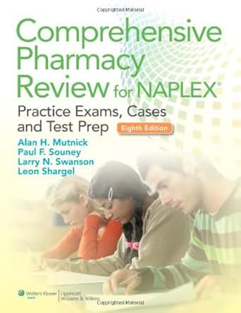 Comprehensive Pharmacy Review For Naplex Practice Exams