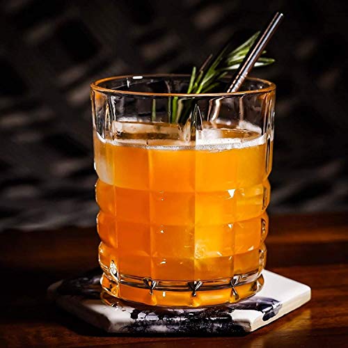 DeeCoo Whiskeygläser, Premium-Scotch-Gläser, 10 Stück, 325 ml, 6 Stück, altmodische Whiskeygläser, Stil-Gläser für Bourbon-/Rum-Gläser/Bar-Trinkgläser, Whiskeygläser (gemischt) – Bild 4