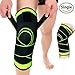 Knee Brace Support, Knee Compression Sleeves, Non-slip Adjustable Knee Protector with Pressure Strap for Joint Pain Relief, Injury Recovery, Sports, Running, Jogging, Biking, Basketball – Single (XL)