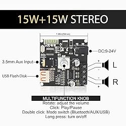 ZK-F152 Bluetooth Amplifier Board 15W+15W with APP
