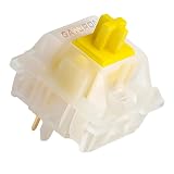 Gateron Milky Yellow Pro V2 Pre-lubed 5-Pin 50gf Linear Switches for All MX Mechanical Keyboard Game Keyboard(Milky Yellow Pro V2,36PCS)