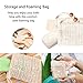 Blasoul Soap Saver 4-Pcs Set, Shower Soap Dish Made of Natural Pine Wood, Bathroom Soap Holder with Soap Exfoliating Bag and Anti-Slide Stripes, Suitable for Shower Room, Bathtub, Kitchen
