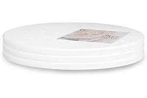 Cakebon Cake Boards Plastic - 10 Inch White Drums 3-Pack - Professional Cake Rounds