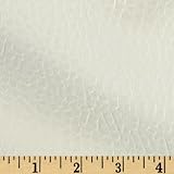 Faux Leather Boca White Fabric By The Yard