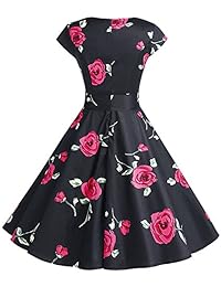 Vestido de cóctel vintage de los años 50 con cinturón F 01