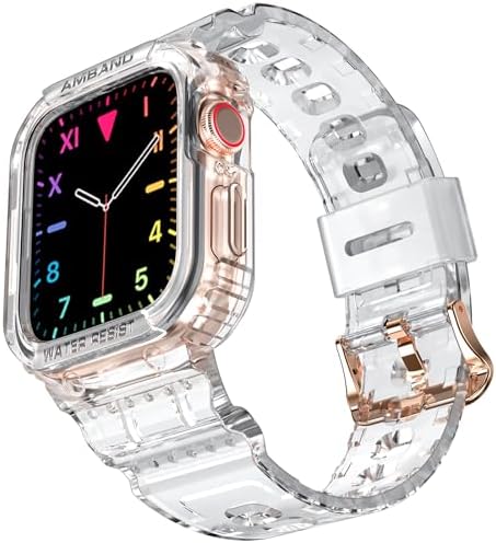 amBand Compatible for Apple Watch Clear Band 41mm 40mm 38mm with