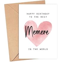 Amazon.com : Happy Birthday To The Best Memere In The World Card ...