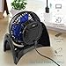 OPOLAR Portable Desk USB Fan, Super Quiet, Maximal 40db, Perfect Table Fan, Small Size, 2 Speeds, 360° Rotating Free Adjustment Personal Fan for Home,Office and Dorm-Blue
