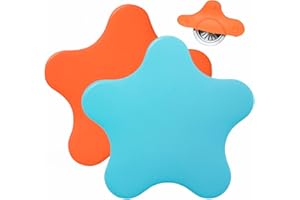 MANDOO 2 Pack Bathtub Stopper Tub Drain Plug Stopper, Adorable Universal Silicone Bath Drain Cover, Beautiful Starfish Illustration, Kids Tots Babies Gift