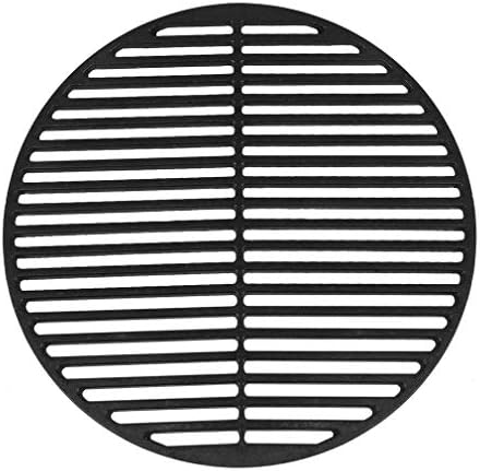 Kitechildhrrd Cast Iron Grill Solid and Enamelled Cast Iron Grill for Charcoal Grill, Gas Grill and More Round Order Square Gourmet BBQ