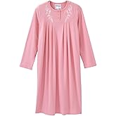 Silverts Open-Back Hospital Gowns for Women – Comfortable, Dignified, Easy Dressing for Seniors & Patients - Embroidered