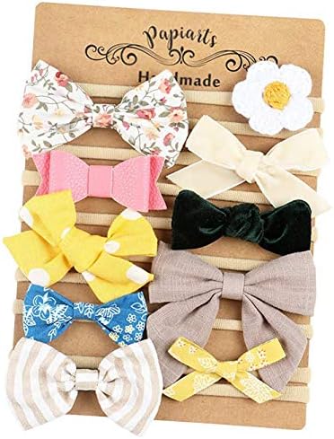 Baby Girl Headbands and Bows, Nylon Headbands, Hair Accessories for Newborn Toddler Girls