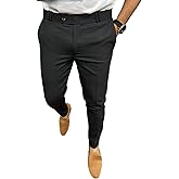 Mens Fashion Dress Pants Slim Fit Casual Business Dress Pants Classic Work Pants