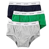 Carter's Big Boys' 3-pack Cotton Briefs (4/5T, Navy)