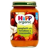 HiPP Organic - Baby Food 7 Months - Spaghetti with Tomatoes & Mozzarella - 190g (Case of 6)