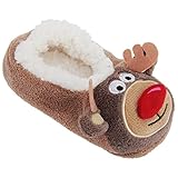 Co-zees Childrens/Kids 3D Christmas Novelty Slippers With Grips