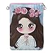 FakeFace Teens Girls Kids Students Lovely Cartoon PU Leather Mini Shoulder Bags Crossbody Bags Cell Phone Case Holder Small Wallet Purse Cash Key Coin Pouches Clutch Handbag, Blue, One Size