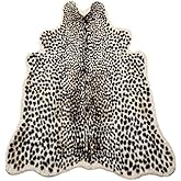 Huichenxing2021FURSTORE Faux Cheetah Area Rug Animals Printed Hide Mats Leopard Faux Hide Area Rug 5.2ft x 6.5ft / 63 x 78.7inch / 160 x 200cm