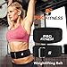 Squat Belt for Men & Women | Improve Your Powerlifting Form & Technique | Heavy Duty Pro Leather Belt with Adjustable Buckle (Black/White, Large)