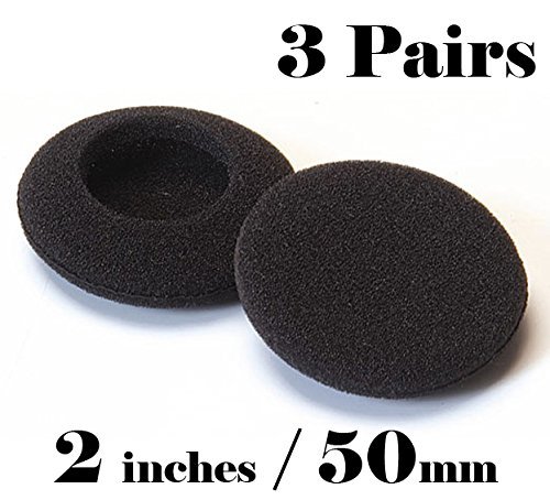 3 pairs 50mm Headphone Earphone Earbud Ear Pad earpad Foam Cover