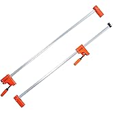 VEVOR Bar Clamps for Woodworking, 2-Pack 50" Parallel Clamp Set, F Clamp with 1100 lbs Load Limit, Even Pressure, High-Streng