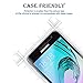 HPTech Galaxy J3 2016 Screen Protector - (2-Pack) Tempered Glass for Samsung Galaxy J3 V / J3 2016 Version [Not for J3 Prime] Bubble Free with Lifetime Replacement Warranty