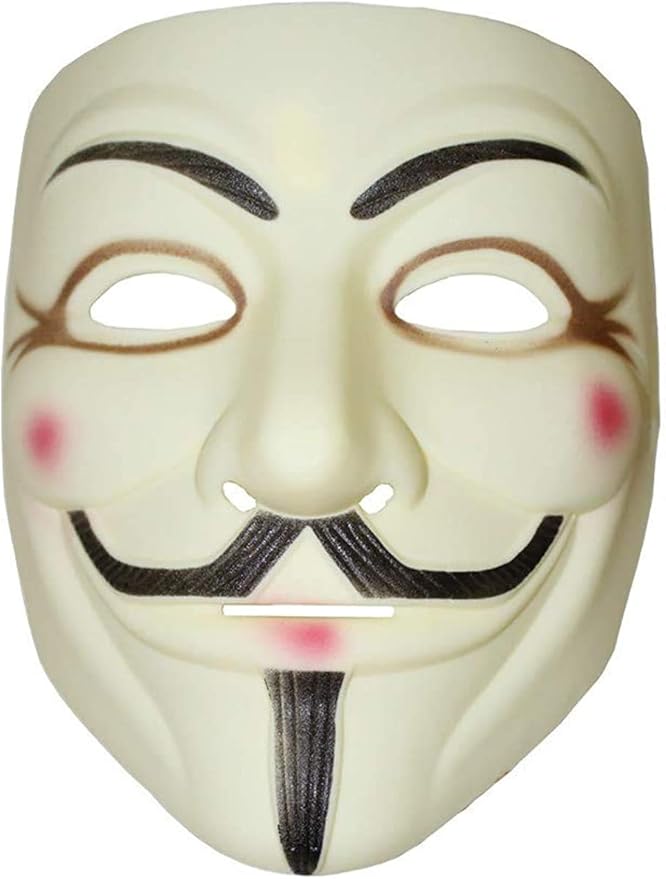 V for Vendetta Hacker Mask Resina Masquerade Halloween Carnaval Party