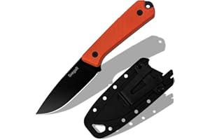 SvegaR Small Fixed Blade Knife, 3.5" D2 Steel Blade, G10 Handle with Sheath, Compact Fixed Blade Knife, Suitable for Outdoor 