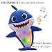 HLovebuy Baby Shark Official Singing Plush, Music Sound Baby Shark Plush Doll Soft Baby Cartoon Shark Stuffed & Plush Toys Singing English Song for Kids Gift Children Girl