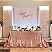 B-COOL Sequin Tablecloth Wedding Rectangle Table Cloth Glitter Overlay Drape for Wedding Party Table Christmas Decorations Birthday Banquet 60x102inch