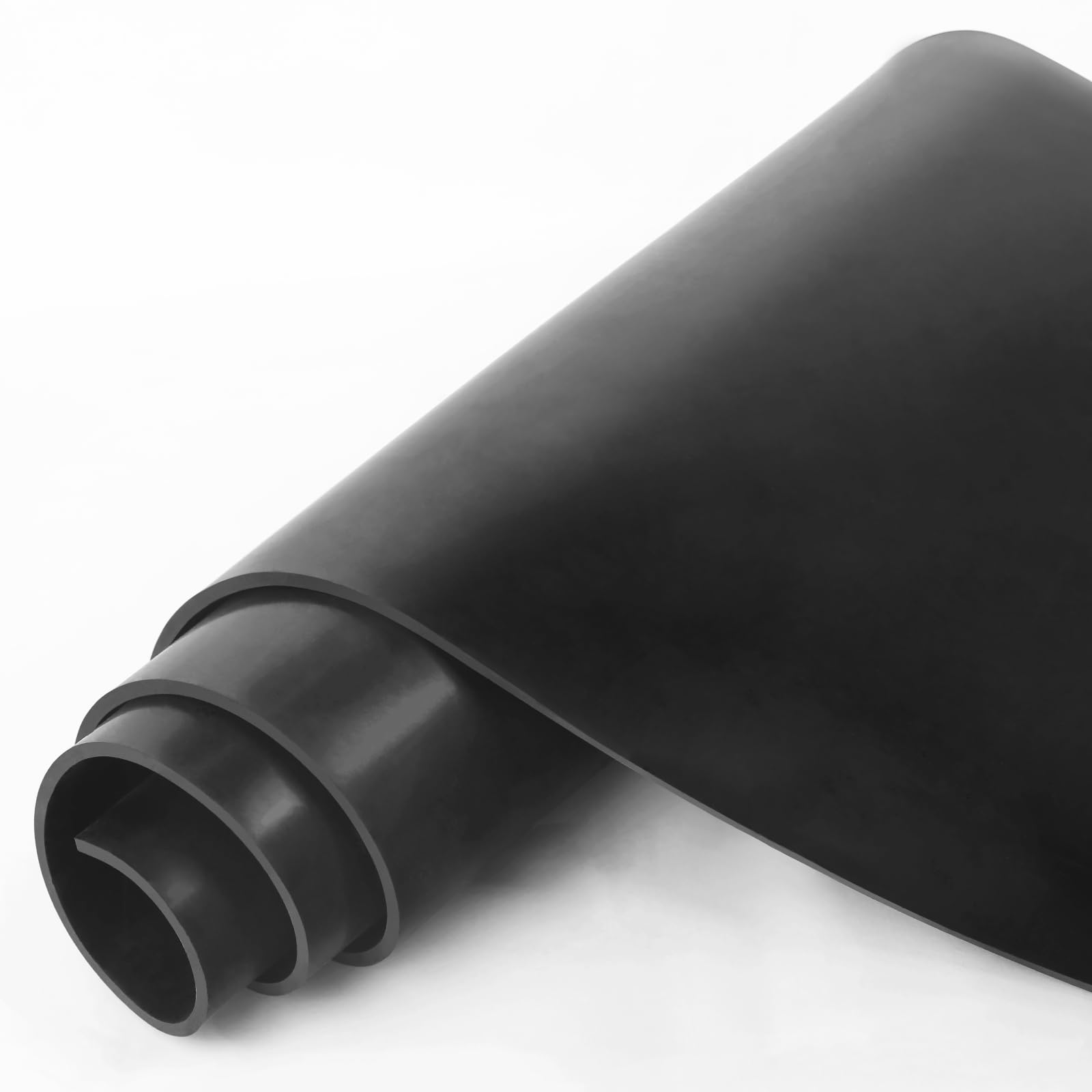 Photo 1 of HooTown Solid Rubber Sheets Strips, 12” Wide x 1/8" Thick x 12” Long Neoprene Rubber Rolls Perfect for DIY Gasket Material, Sealing, Liner, Shield, Padding, Mat for Weather Stripping, No Adhesive