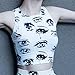 EFINNY Women Cry Eyes Pattern Sleeveless Shirt Scoopneck Short Crop Top US2