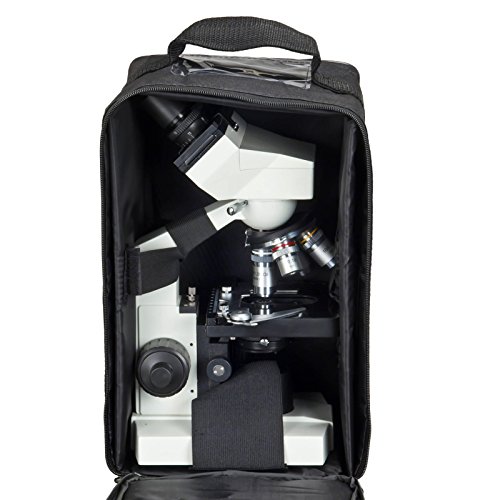 OMAX Vinyl Compound Microscope Carrying Case 8"x7"x13" for M82ES