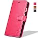 iPhone 6s/6 Case, iPhone 6s/6 Wallet Case, TUCCH Premium PU Leather Flip Folio Wallet Case with Card Slot, Cash Clip, Stand Holder and Magnetic Closure, Pink and Silver