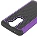 LG Tribute 5 Case, LG K7 Case, LK [Shock Absorption] Drop Protection Hybrid Dual Layer Armor Defender Protective Case Cover for LG Tribute 5 / LG K7, Purple