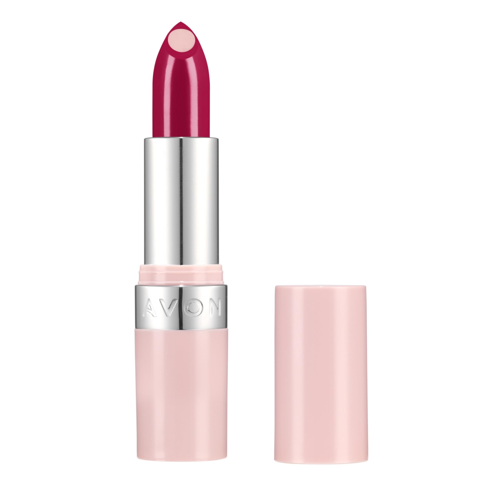 Avon Hydramatic Shine Lipstick 3.6g | Hydrating Intense Colour | SPF 20 | Plumper and Smoother Looking Lips | Cruelty Free | Hydra Shine Carmine