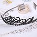 Wedding Bridal Black Rhinestone Tiara Crown Comb Hair Clips Headband for Women Accessory Christmas Halloween Party
