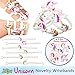 Magical Unicorn Party Novelty Toy Wristband for Children, 25 Mixed Design Assortment, w/5 FREE Unicorn Charms