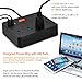 Power Strip with 3 USB & 4 Outlets & Switch Control for Various Appliances, Monokiller Surge Protector USB Charging Station with 6 Feet Power Cord Multiport Wall Charger for iPhone Android Devices