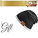 ChenFec Unisex Beanie Bluetooth Musical Hat with Speaker Mic Winter Sport Cap Warm & Comfortable for Gifts-Black …