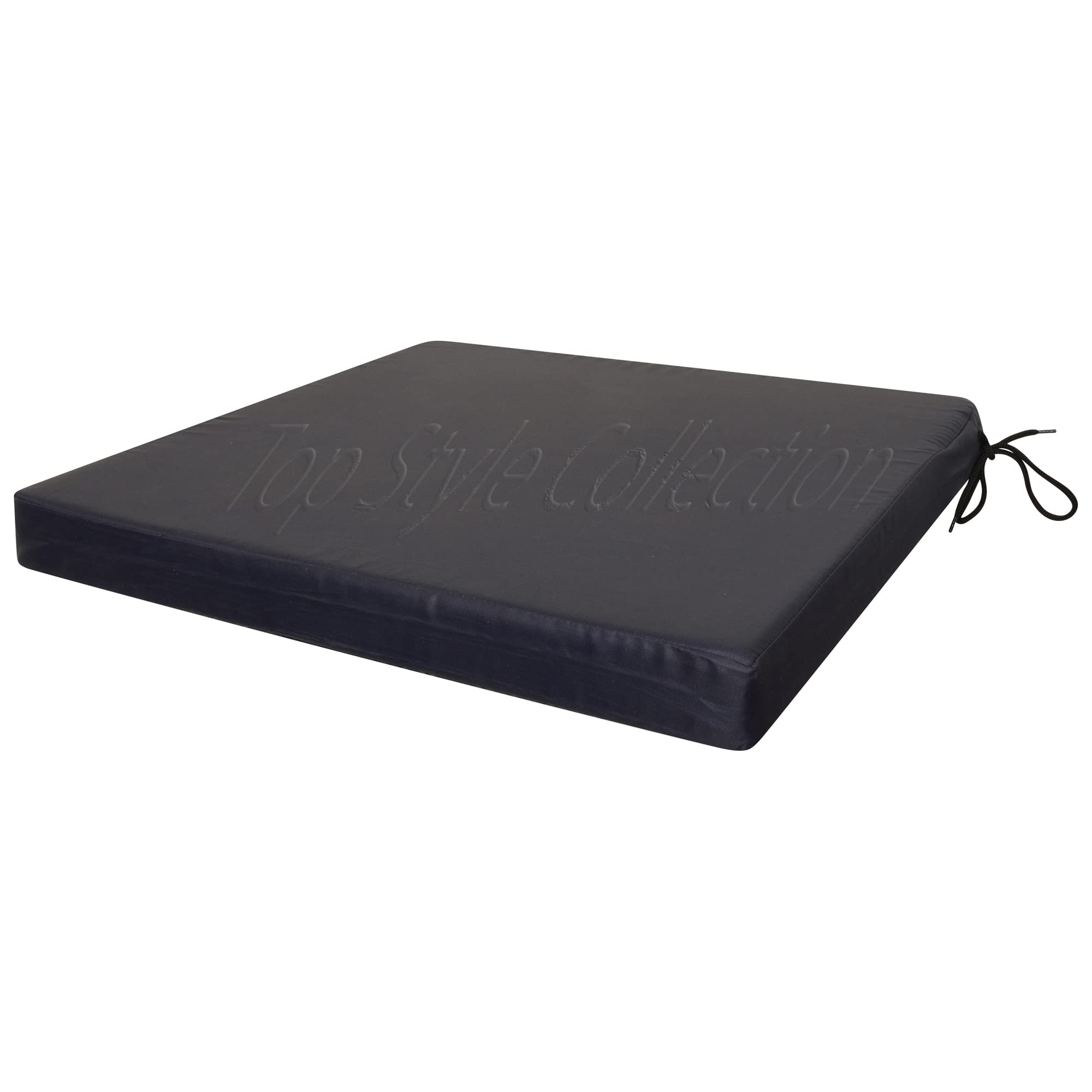 TOP STYLE COLLECTION Waterproof Chair Cushions Seat Pads Cushion Pad Indoors Outdoors Water Resistant Material Kitchen Dining Living Room Patio Garden Office Coffee Shop (16'' X 18'' X 2'', Navy Blue)