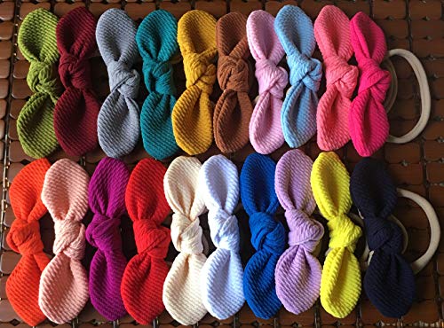 Baby Headbands Turban Knotted, Girl's Hairbands for Newborn, Toddler and Children's - Thumbnail 4