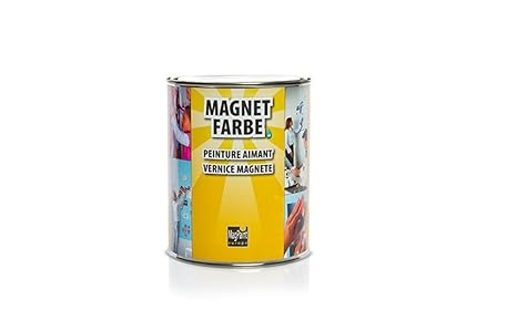 Magnetfarbe - magnetische Wandfarbe, überstreichbar - 1000ml, für Kinderzimmer, Wohnzimmer, Schlafzimmer oder Büro
