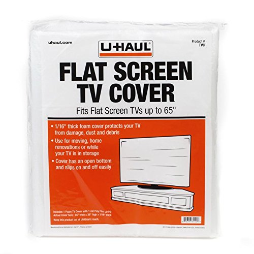 U-Haul Flat Screen TV Cover - Fits Screens up to 65