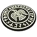 Norse Raven Patch PVC Viking Patch Compatible with Velcro Airsoft Patches for Backpacks Viking Patches for Vest PVC Patches for Caps Viking Morale Patch Vikings Patch (Black White Glow Dark)