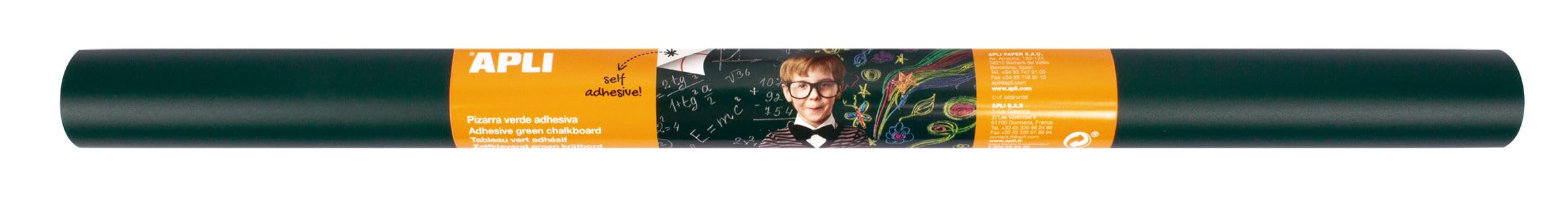 APLI 010962 Chalk Writing Table 50 cm x 2 m Green