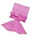 Knitted Mermaid Tail Blanket,Kyson All Seasons Sleeping Bag Soft Air Conditioning Quilt Sofa Living Room Blanket s for Kids,Best Holiday Gift (with lase, Rose Pink)