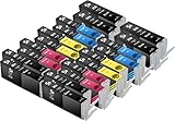 Sherman Ink Cartridges  20 Pack Compatible Ink Cartridge Replacement for PGI-250XL CLI-251XL for Printers: PIXMA MX922, PIXMA MG5420, PIXMA MG6320, PIXMA MG7120, PIXMA MG5520, PIXMA iP7220 4 Black, 4 Cyan, 4 Yellow, 4 Magenta, 4 Photo Black