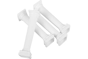 HAKIDZEL 4pcs Medium Roman Column Cake Stand Set 12.5cm White Plastic Pillars for Cake Decorating Birthday
